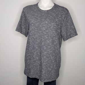 ✨3/$15 1901 Blue White Striped Knit Short Sleeve Top M